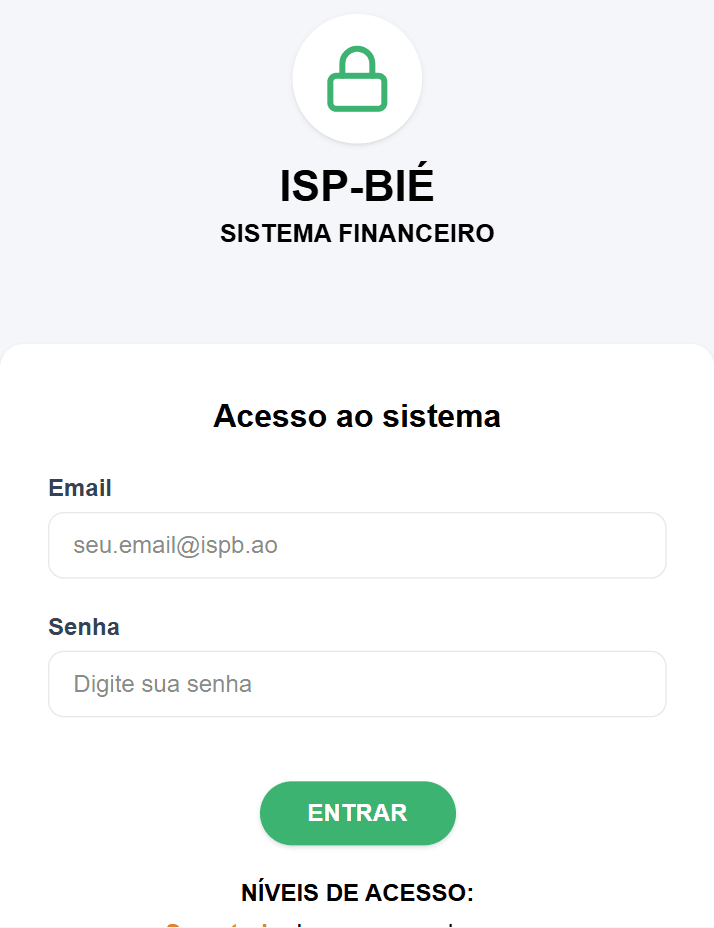 ISP BIE — Billing System screenshot