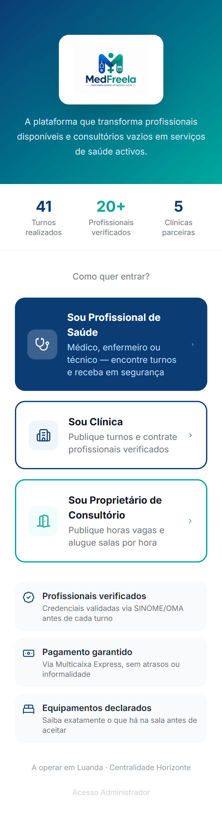 MedFreela screenshot
