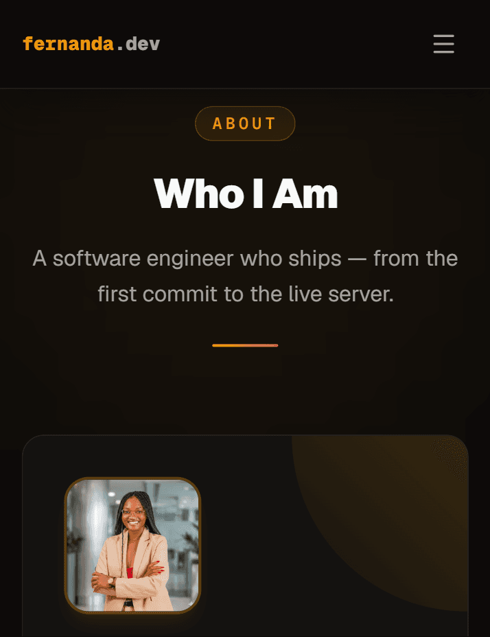 This Portfolio screenshot